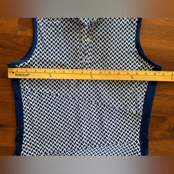 Tail Womens Quarter Zip Golf Athletic Mini Dress Navy White XS - Picture 4 of 7